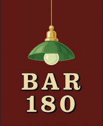 Bar 180 logo med den grønne bodega-lampe